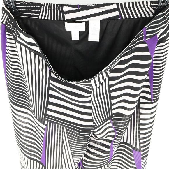 Bisou Bisou Pants Womens Medium Sheer Wide Leg Palazzo Lining Michele Bohbot - Picture 11 of 12